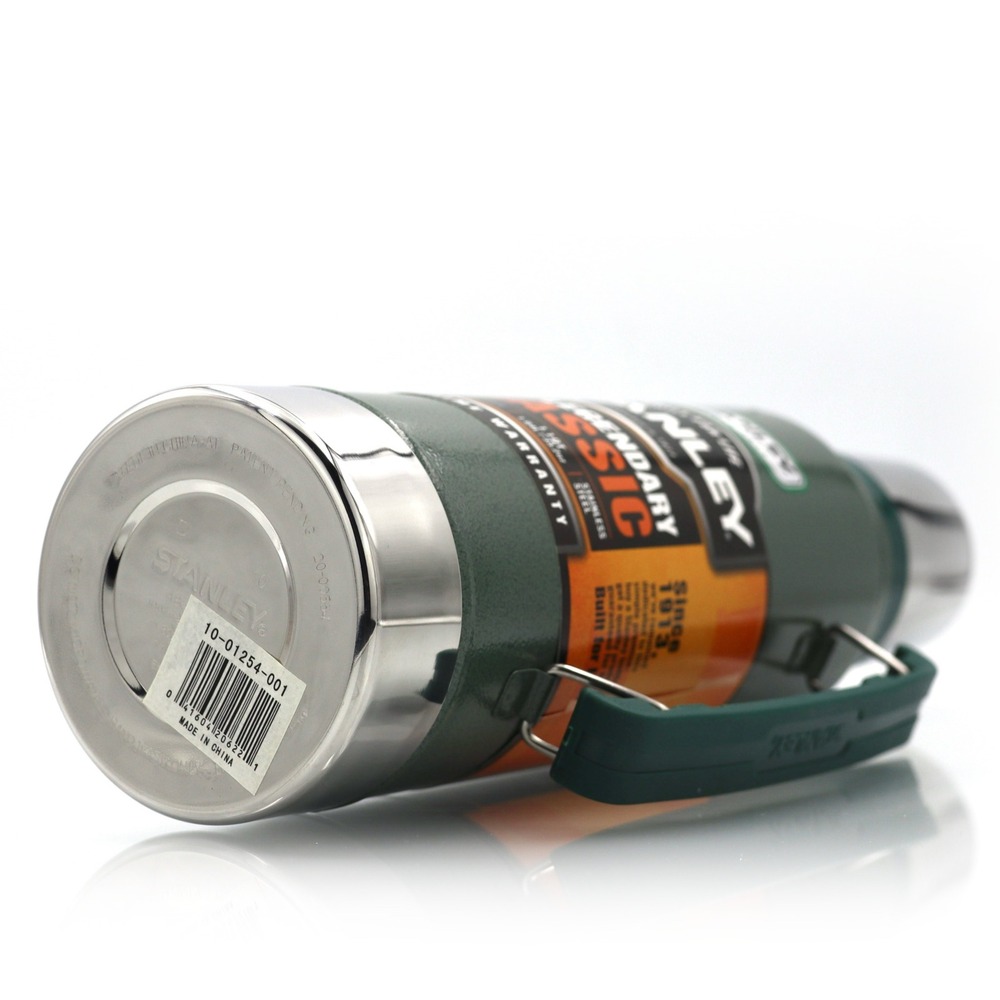 Stanley Vacuum Bottle 1.1QT NEW Hammertone Green Stainless Steel Camping Work - Picture 7 of 7